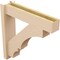 Ekena Millwork 6-in W x 26-in D x 26-in H Balboa Block Rough Cedar Woodgrain TimberThane Outlooker, Primed Tan OUTUR060X26X26BOA44RCPR - alternate 5